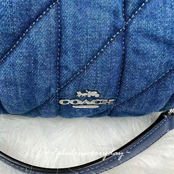 Coach Carmen Mini Crossbody Bag With Quilting In Denim CAK89 NWT - Picture 8 of 9